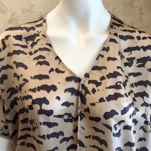 100 % silk Tiger print